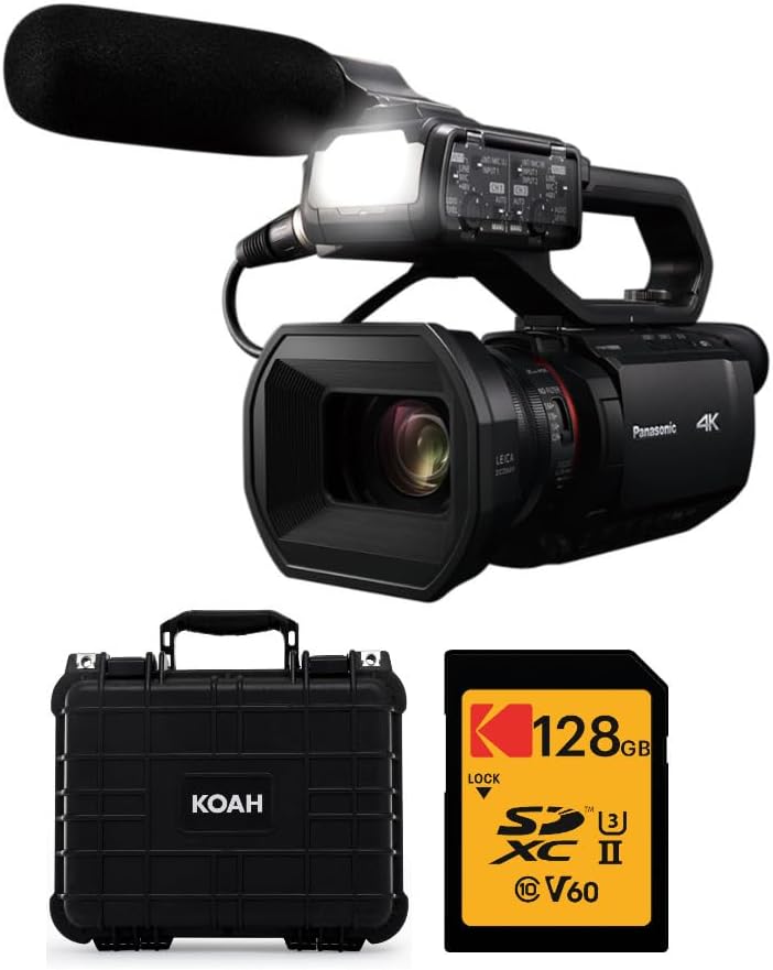 Panasonic HC-X2000 4K Pro Camcorder with SD Card & Case