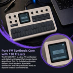 M-VAVE FM-1 Portable 6-Operator FM Synthesizer with Sequencer