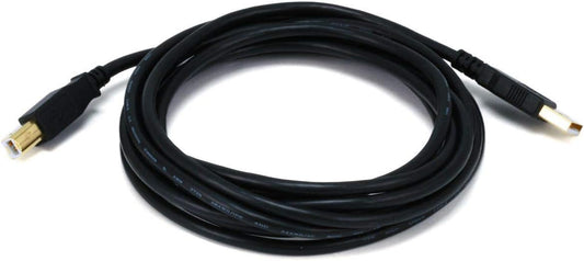 Monoprice 105439 USB 2.0 A to B Cable - 10ft Gold Plated