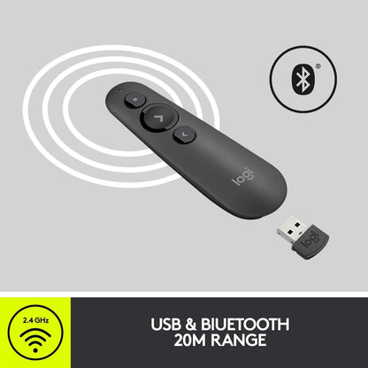Logitech R500s Laser Presentation Remote Graphite