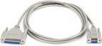 Monoprice 100483 6ft DB9F/DB25F Null Modem Cable