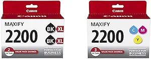 Canon PGI-2200XL Black & Color Ink Cartridge Multipack