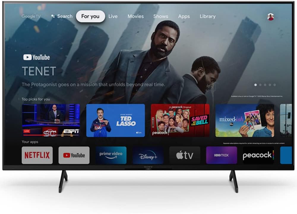 Sony E99SNKD55X80K 55" 4K Smart TV: 2022 Model, Protection Bundle