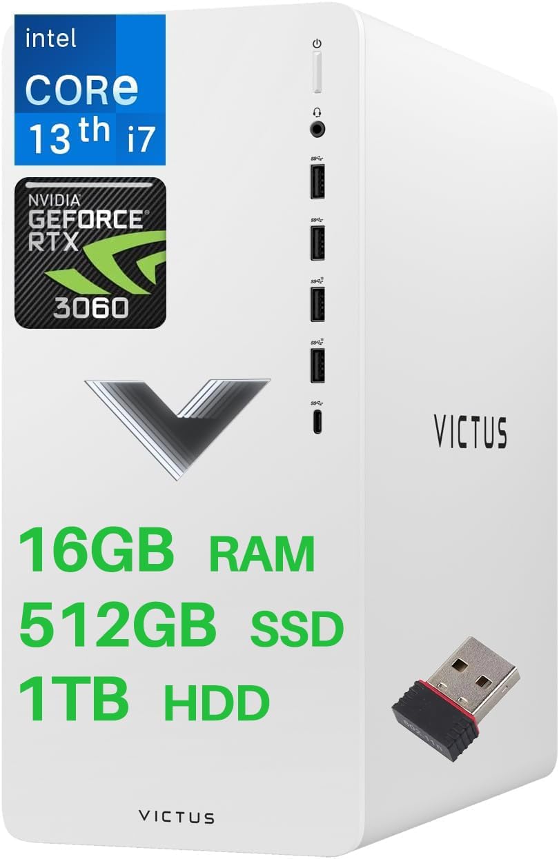 HP Victus Gaming Desktop i7 RTX 3060 Newest 2024
