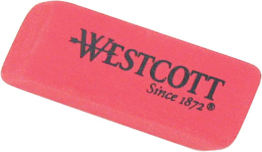 Westcott Eraser 3-Pack - Pink, Latex-Free, Smudge-Free