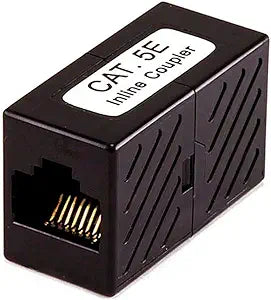 Monoprice 107283 Cat5e Inline Coupler Black — main product image