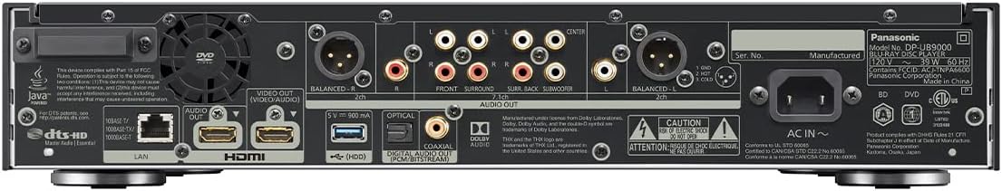 Panasonic DP-UB9000P1K Reference Class 4K Ultra HD Blu-ray Player