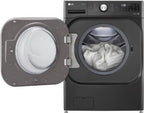 LG WM8900HBA 5.2 Cu. Ft. Black Steel Front Load Washer