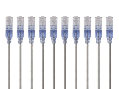 Monoprice 129436 Cat6A 2ft Blue Ethernet Cable 10-Pack