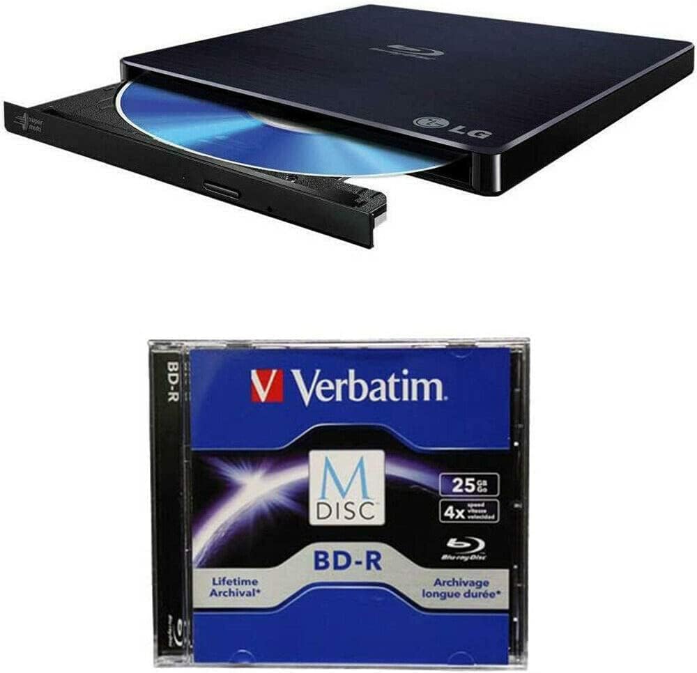 LG 6480995 Ultra Slim Portable Blu-ray Writer Bundle