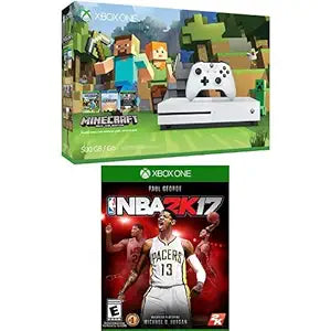 Microsoft Xbox One S 500GB Minecraft & NBA 2K17 Bundle