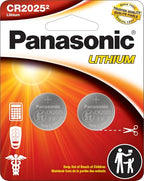 Panasonic CR2025PA/2BL 3V Lithium Coin Cell 2-Pack