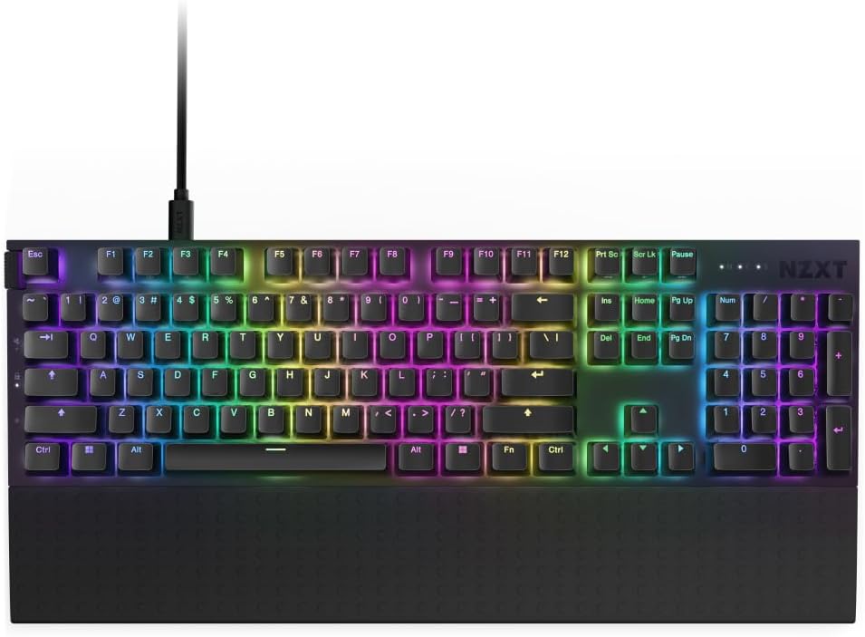 NZXT KB-001NB-US Function 2 TKL Red Switch Gaming Keyboard