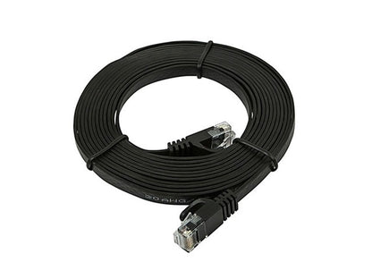 Monoprice 109550 10ft Cat5e Black Flat Ethernet Cable