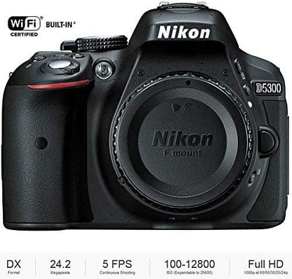 Nikon CRTNKD5300KRB D5300 DX-Format DSLR Camera Renewed