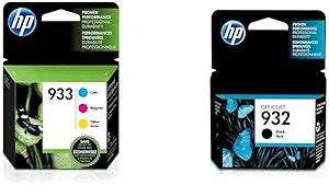 HP 932-933 Ink Cartridge Bundle (Black, Cyan, Magenta, Yellow)