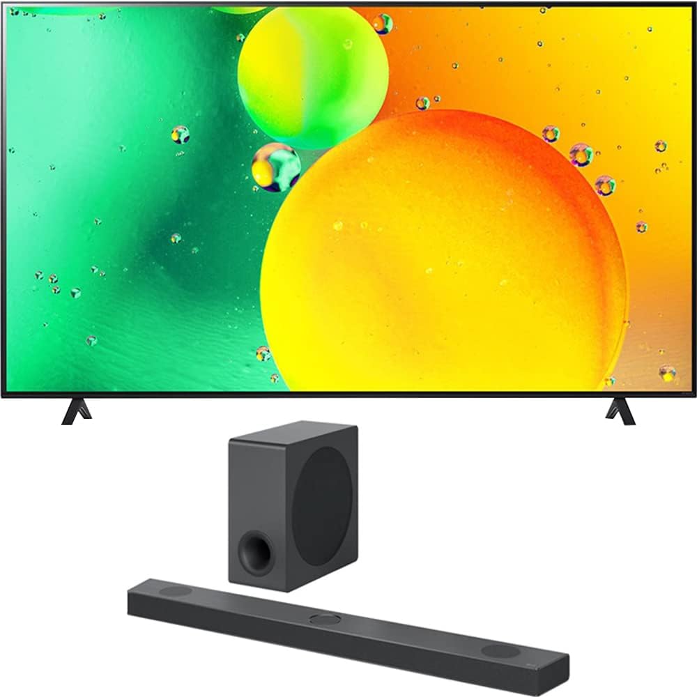 LG E90LG43NANO75UQA 43" 4K NanoCell Smart TV Bundle