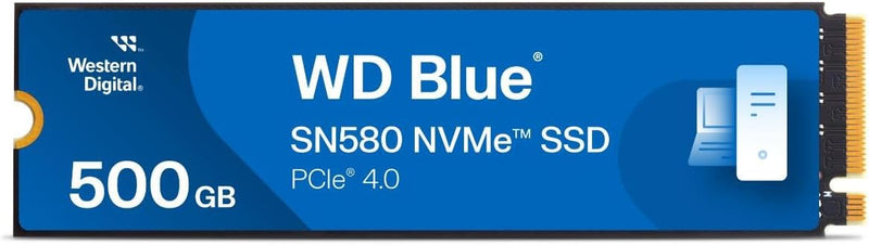 Western Digital WDS500G3B0E 500GB WD Blue SN580 NVMe SSD — main product image