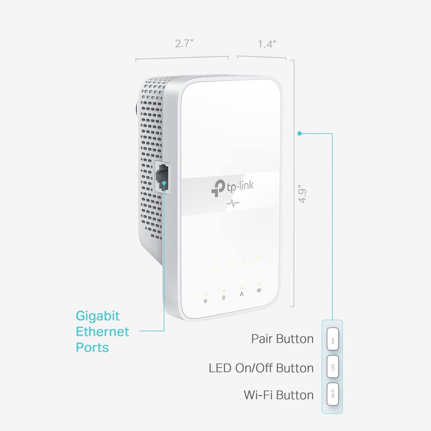 TP-Link TL-WPA7617 AV1000 Powerline AC1200 WiFi Extender