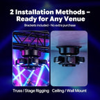 SaundBlokz 5-in-1 RGBW Bee Eye Moving Head DJ Light