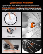 Godox S65T Quick-Release Bowens Mount Umbrella Softbox 65cm
