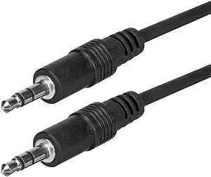 Monoprice 100644 3.5mm Stereo Audio Cable - 6ft Black — main product image