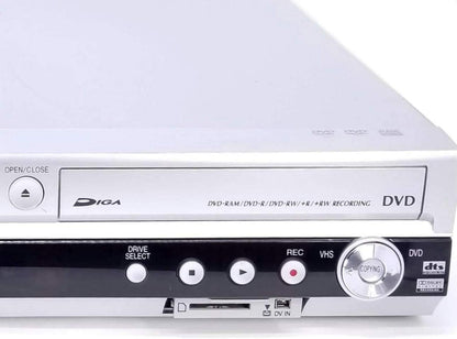 Panasonic DMR-ES46VS VHS/DVD Recorder - Silver Combo Player