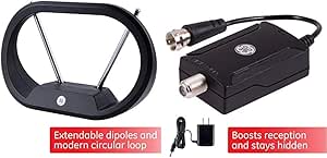 GE 33675 UltraPro Indoor Digital TV Antenna & Amplifier