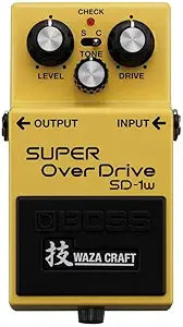 Boss SD-1W Super Overdrive Waza Craft Guitar Pedal