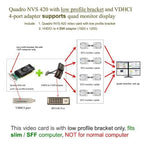 NVIDIA VCQ420NVS-X16-DVI-PB Quadro NVS 420 Graphics Card