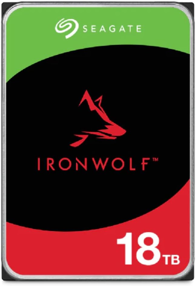Seagate IronWolf 18TB NAS HDD - 7200 RPM, SATA 6Gb/s — main product image