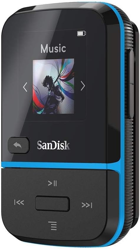 SanDisk Clip Sport Go 16GB MP3 Player Blue Renewed