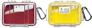 Pelican 1020/1010 Micro Case Red/Clear & Yellow/Clear