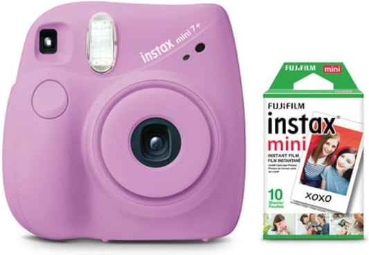 Fujifilm Instax Mini 7+ Lavender Instant Camera Bundle