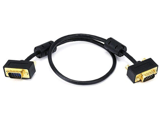 Monoprice 106358 1.5ft Ultra Slim SVGA Monitor Cable Gold