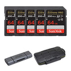 SanDisk Extreme PRO 64GB SDXC 200MB/s UHS-I 5-Pack Bundle