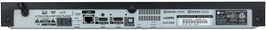 LG UBK90 4K Ultra HD Blu-ray Player Renewed