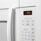 GE E99GEJVM3160DFWW 1.6 Cu. Ft. White Over-the-Range Microwave Bundle