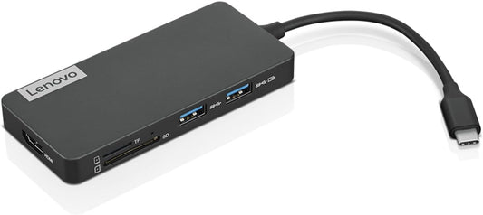 Lenovo GX90T77924 USB-C 7-in-1 Travel Hub - 4K HDMI, USB-A, SD/TF
