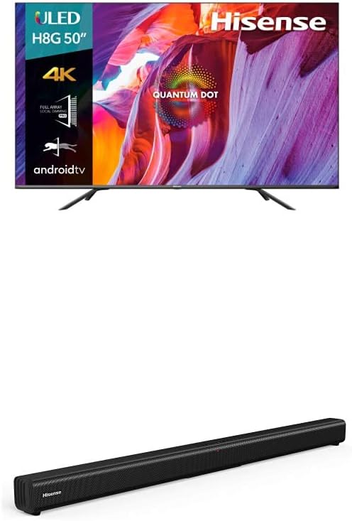 Hisense HS205 50" 4K Android TV & 2.0 Channel Sound Bar
