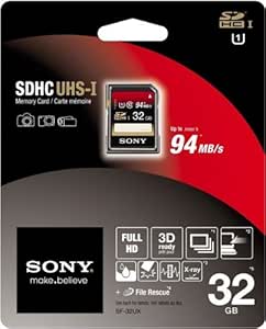 Sony SF32UX/TQ 32GB SDHC UHS-1 Memory Card