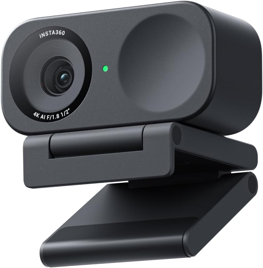 Insta360 Link 2C Webcam - 4K, AI Tracking, Noise Canceling, USB