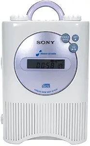 Sony ICFCD73VWHITE Shower CD Player Clock Radio