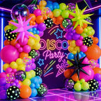 Nieckos Neon Balloon Garland Arch Kit for Glow Parties