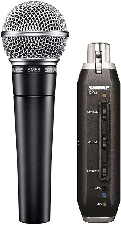 Shure SM58-X2U Vocal Microphone USB Adapter