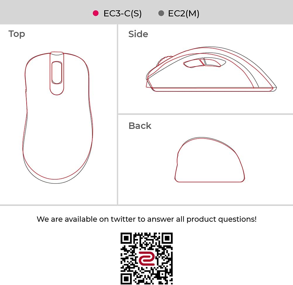 BenQ EC3-C Zowie Ergonomic Esports Gaming Mouse
