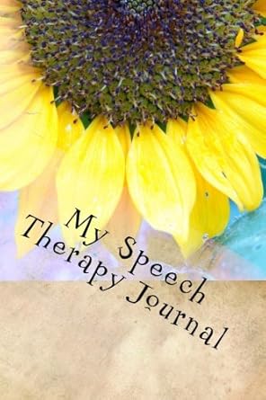 Marshall My Speech Therapy Journal: Writing Journal — main product image