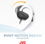 JVC HANP40T Open Ear Wireless Earbuds Bluetooth 5.4 Black