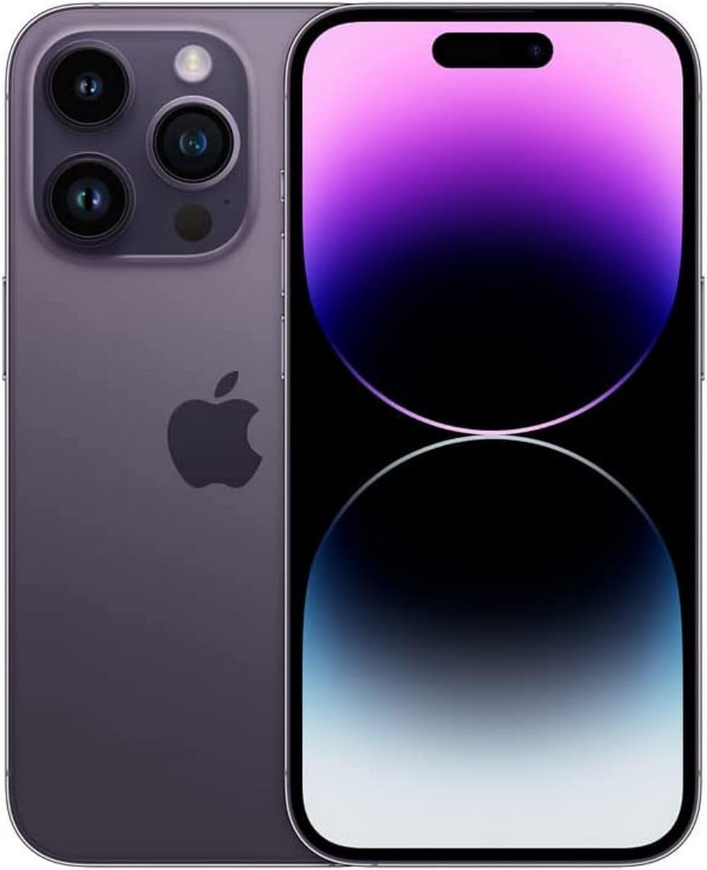 Apple iPhone 14 Pro 256GB Deep Purple Unlocked (Renewed)