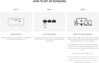 Logitech 920-007558 K380 Bluetooth Multi-Device Keyboard